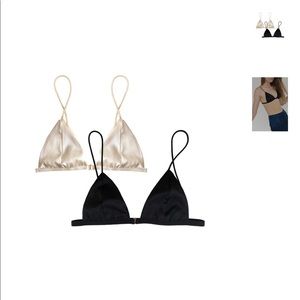 New Angie Bauer Silk Bralettes in Medium